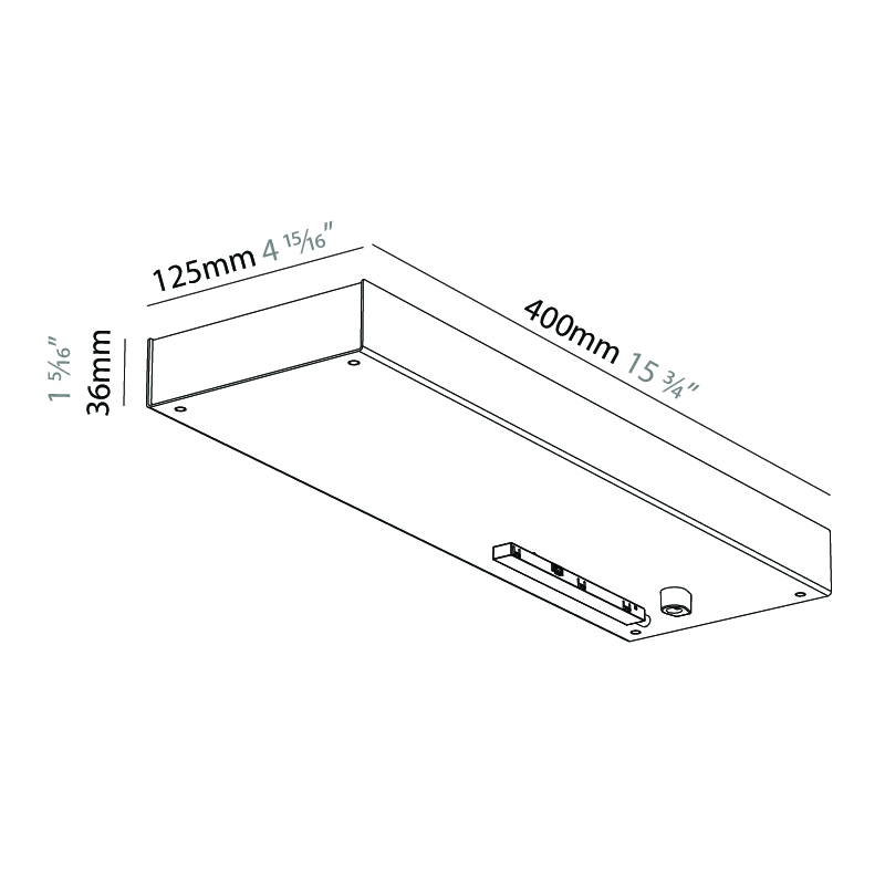 Minimal Track by Prolicht – 15 3/4″ x 1 7/16″ Suspension, Profile offers LED lighting solutions | Zaneen Architectural