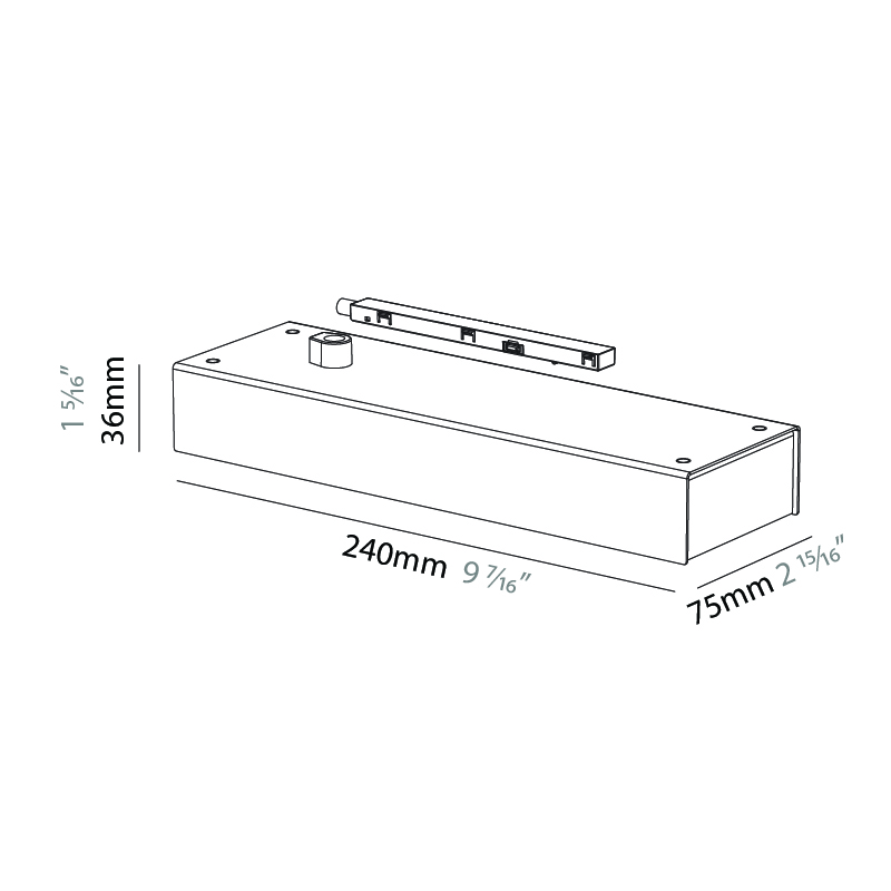 Minimal Track by Prolicht – 9 7/16″ x 1 7/16″ Suspension, Profile offers LED lighting solutions | Zaneen Architectural