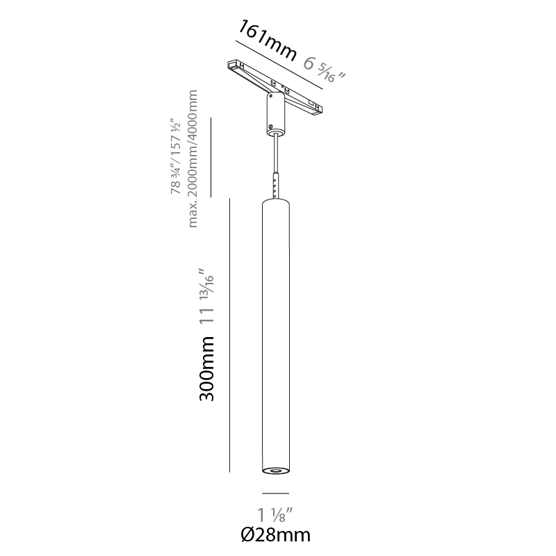 Hangover Plug Micro by Prolicht – 1 1/8″ x 11 13/16″ Track, Modular offers LED lighting solutions | Zaneen Architectural