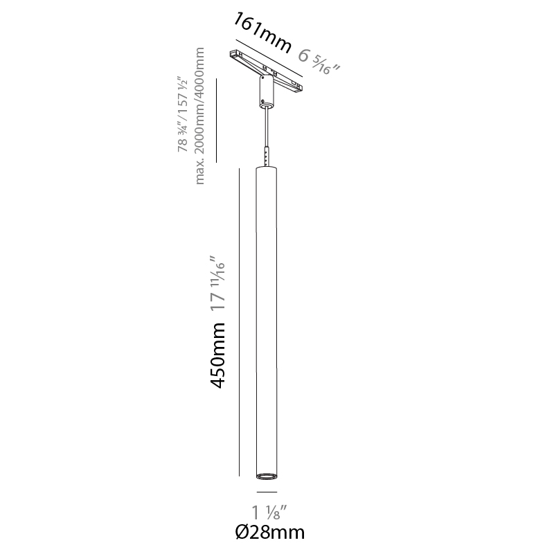 Hangover Plug by Prolicht – 1 1/8″ x 17 11/16″ Track, Spots offers LED lighting solutions | Zaneen Architectural