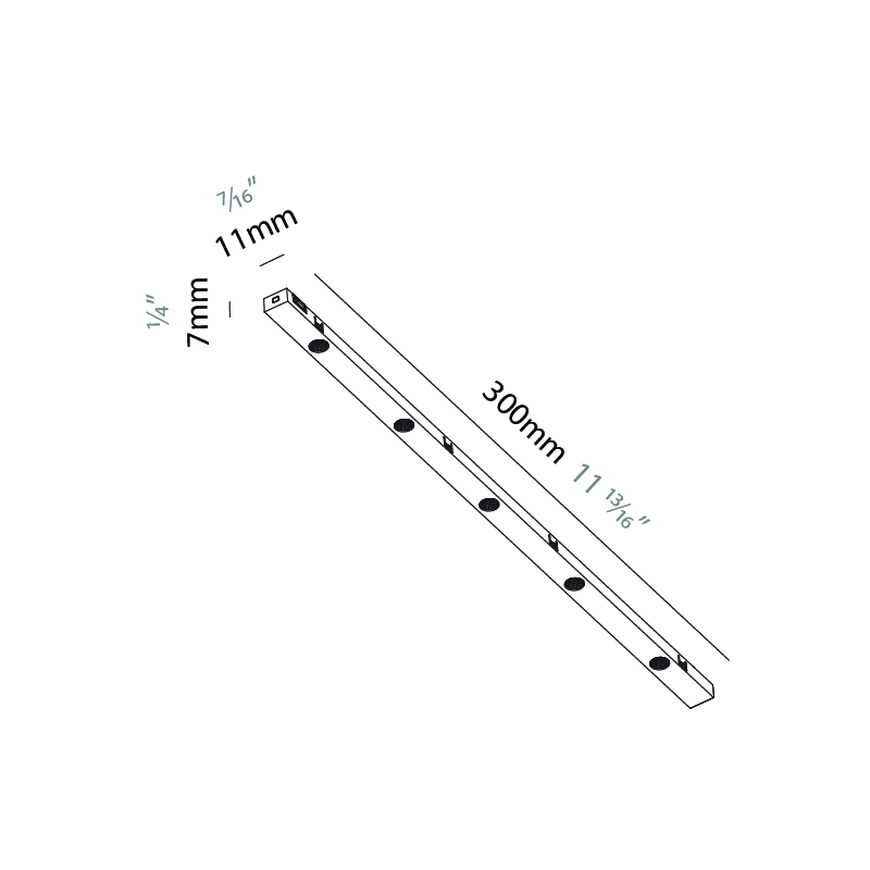 Magiq Micro by Prolicht – 11 13/16″ x 1/4″ Track,  offers LED lighting solutions | Zaneen Architectural