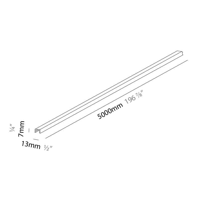 Minimal Track by Prolicht – 196 7/8″ x 1/4″ Track,  offers LED lighting solutions | Zaneen Architectural