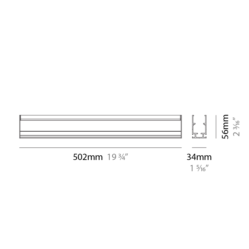  by Diamante – 19 3/4″ x 2 3/16″ ,  offers high performance and quality material | Zaneen Exterior