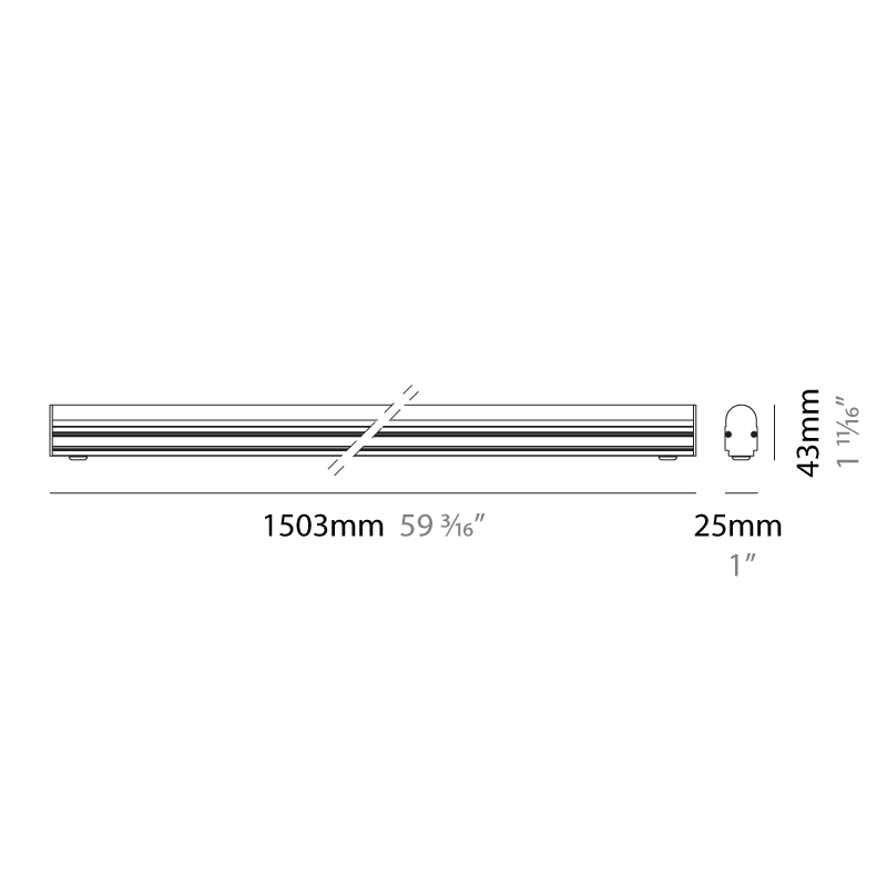 Myto by Diamante – 59 3/16″ x 1 11/16″ Surface, Wall Surface offers high performance and quality material | Zaneen Exterior