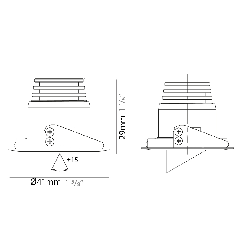 Discreto by Zaneen – 1 5/8″ x 1 9/16″ Recessed, Downlight offers LED lighting solutions | Zaneen Architectural