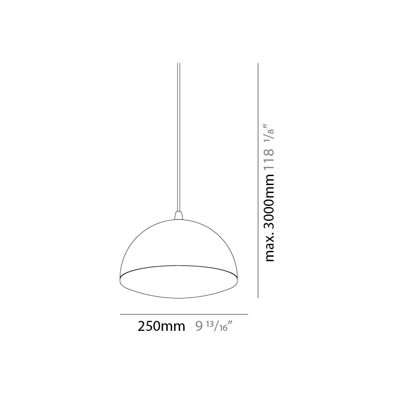 Nod by Milan – 9 13/16″ Suspension, Pendant offers quality European interior lighting design | Zaneen Design / Line art