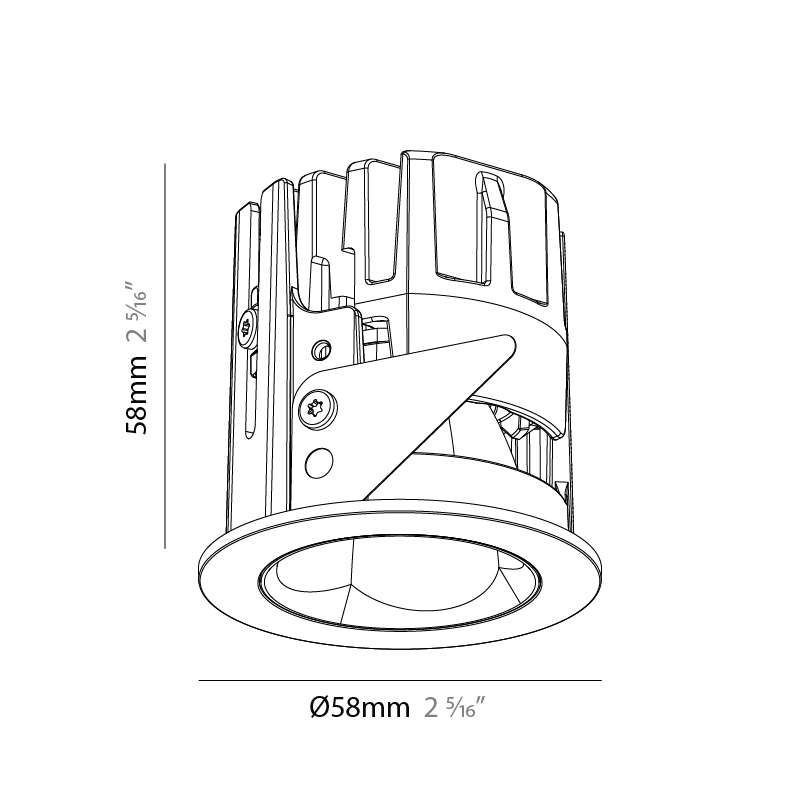 Oiko Pro Slim by Prolicht – 2 5/16″ x 2 5/16″ Recessed, Downlight offers LED lighting solutions | Zaneen Architectural