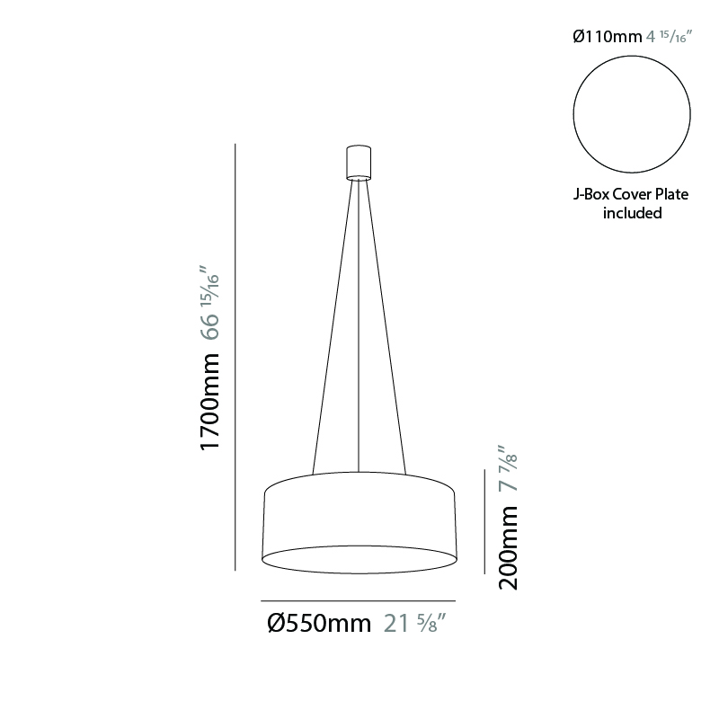Olimpia by Icone – 21 5/8″ x 7 7/8″ Suspension, Pendant offers quality European interior lighting design | Zaneen Design / Line art