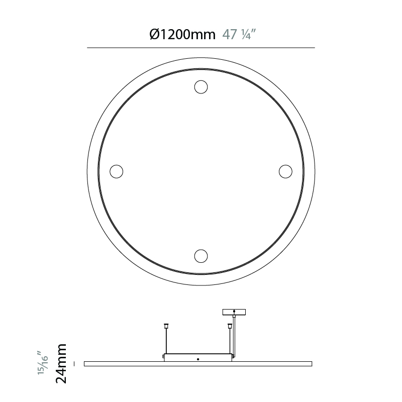 Orbit by Prolicht – 47 1/4″ Suspension, Modular offers LED lighting solutions | Zaneen Architectural