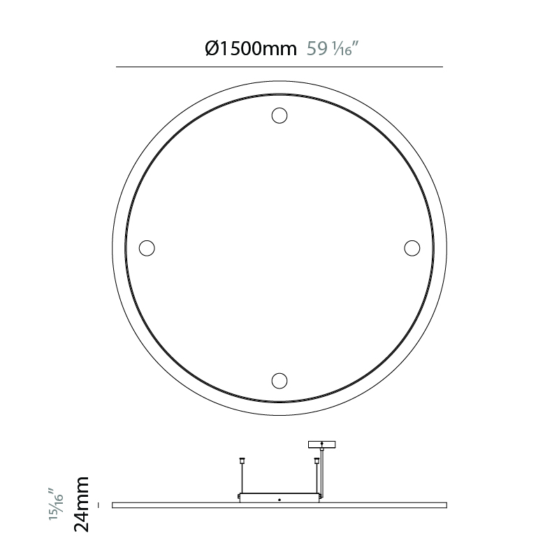 Orbit by Prolicht – 59 1/16″ Suspension, Modular offers LED lighting solutions | Zaneen Architectural