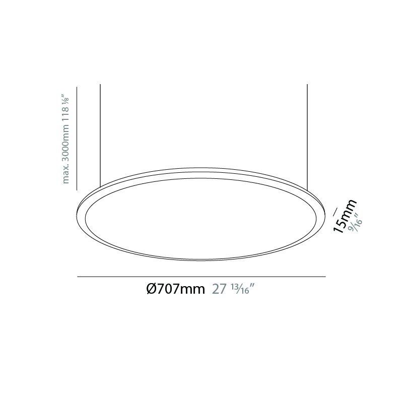 Orbital by Ivela – 27 13/16″ x 9/16″ Suspension, Pendant offers LED lighting solutions | Zaneen Architectural