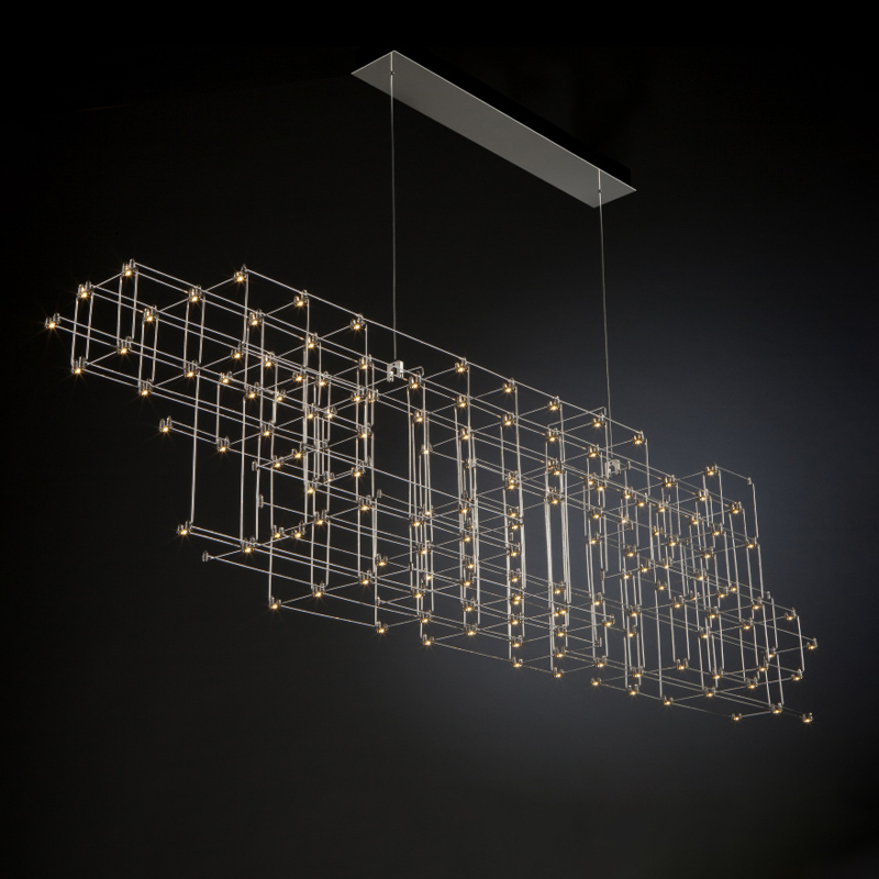 Orion by Quasar – 47 1/4″ x 11 13/16″ Suspension, Ambient offers quality European interior lighting design | Zaneen Design