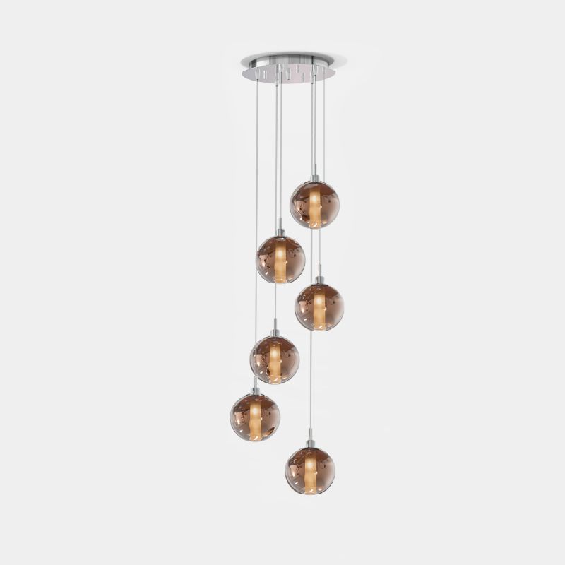 Oscura by Cangini & Tucci – 10 5/8″ x 5 7/8″ Suspension, Clusters offers quality European interior lighting design | Zaneen Design