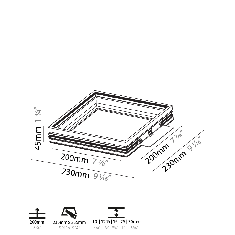 Pi2 by Prolicht – 9 1/16″ x 1 3/4″ Recessed,  offers LED lighting solutions | Zaneen Architectural