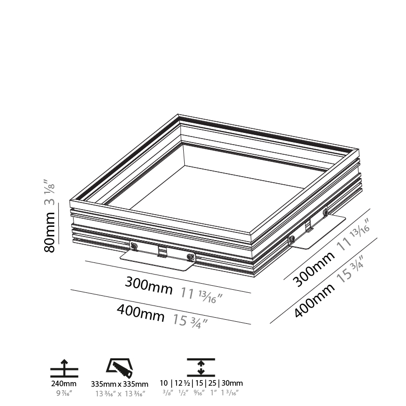 Pi2 by Prolicht – 15 3/4″ x 3 1/8″ Trimless,  offers LED lighting solutions | Zaneen Architectural