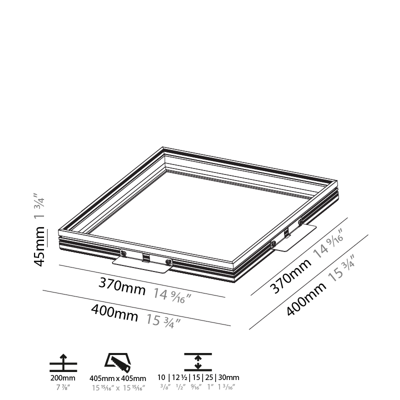 Pi2 by Prolicht – 15 3/4″ x 1 3/4″ Trimless,  offers LED lighting solutions | Zaneen Architectural