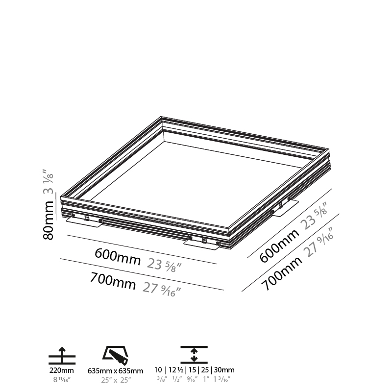 Pi2 by Prolicht – 27 9/16″ x 3 1/8″ Recessed,  offers LED lighting solutions | Zaneen Architectural