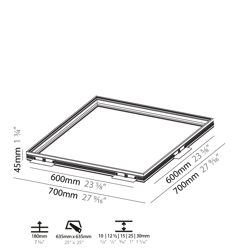 Pi2 by Prolicht – 27 9/16″ x 1 3/4″ Recessed,  offers LED lighting solutions | Zaneen Architectural