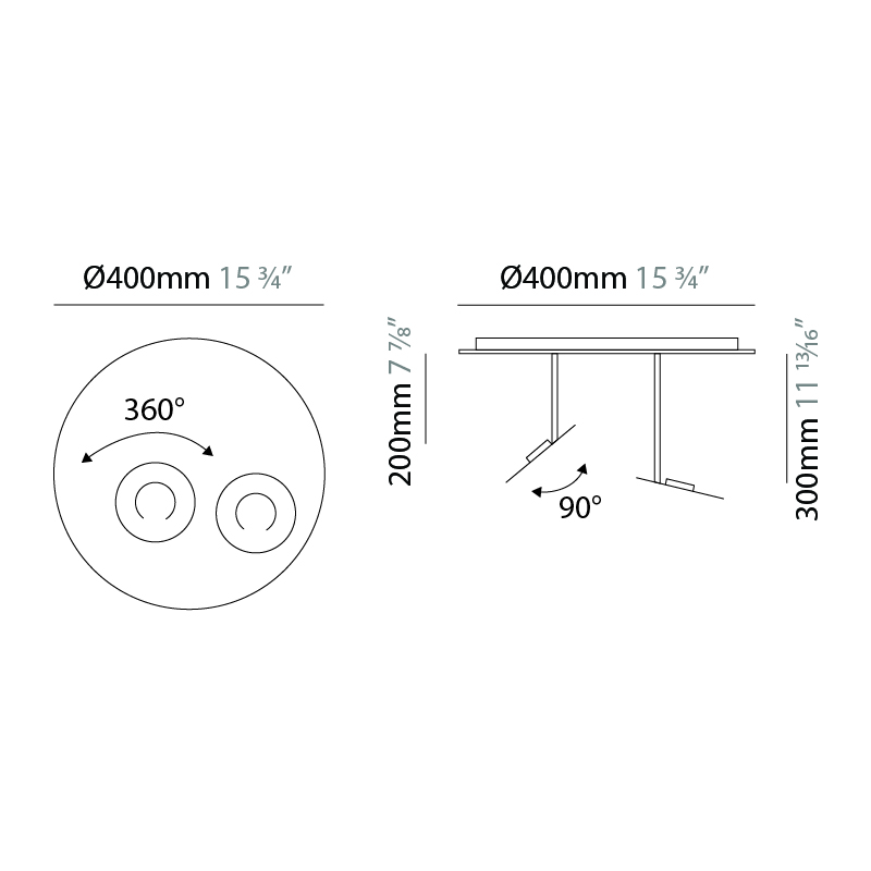 Papera by Knikerboker – 15 3/4″ x 11 13/16″ Surface, Ceiling Surface offers quality European interior lighting design | Zaneen Design