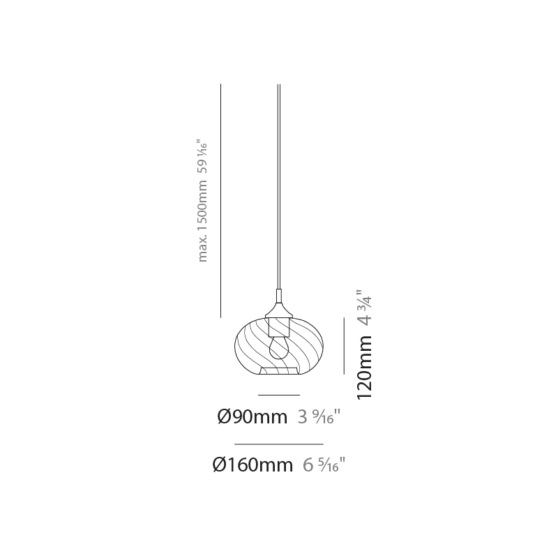 Firenze Cipolla by Cangini & Tucci – 6 5/16″ x 4 3/4″ Suspension, Clusters offers quality European interior lighting design | Zaneen Design