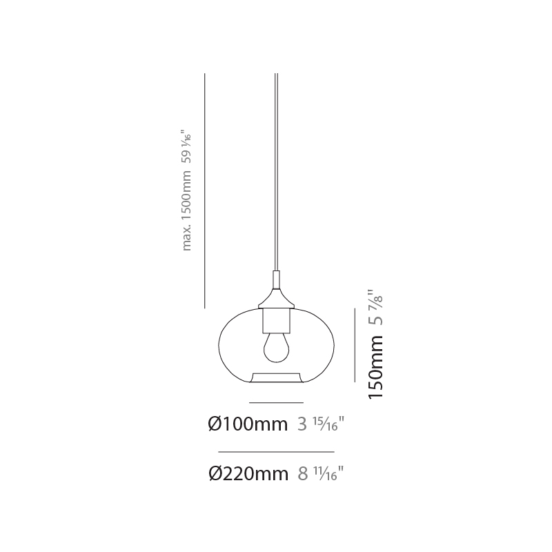Parigi Cipolla by Cangini & Tucci – 8 11/16″ x 5 7/8″ Suspension, Clusters offers quality European interior lighting design | Zaneen Design