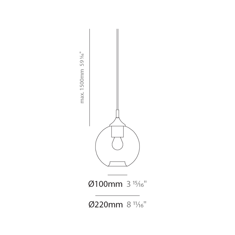 Parigi Palla by Cangini & Tucci – 8 11/16″ x 8 11/16″ Suspension, Clusters offers quality European interior lighting design | Zaneen Design