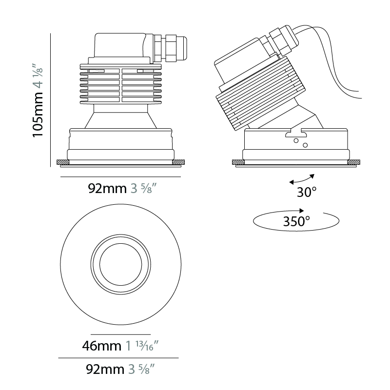 Perfetto by Ivela – 2 3/8″ Recessed, Downlight offers high performance and quality material | Zaneen Exterior