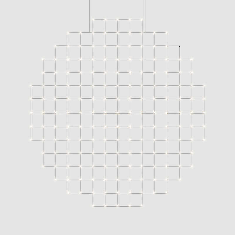 Pixel Sphere by Quasar – 55 1/8″ x 3 15/16″ Suspension, Chandelier offers quality European interior lighting design | Zaneen Design