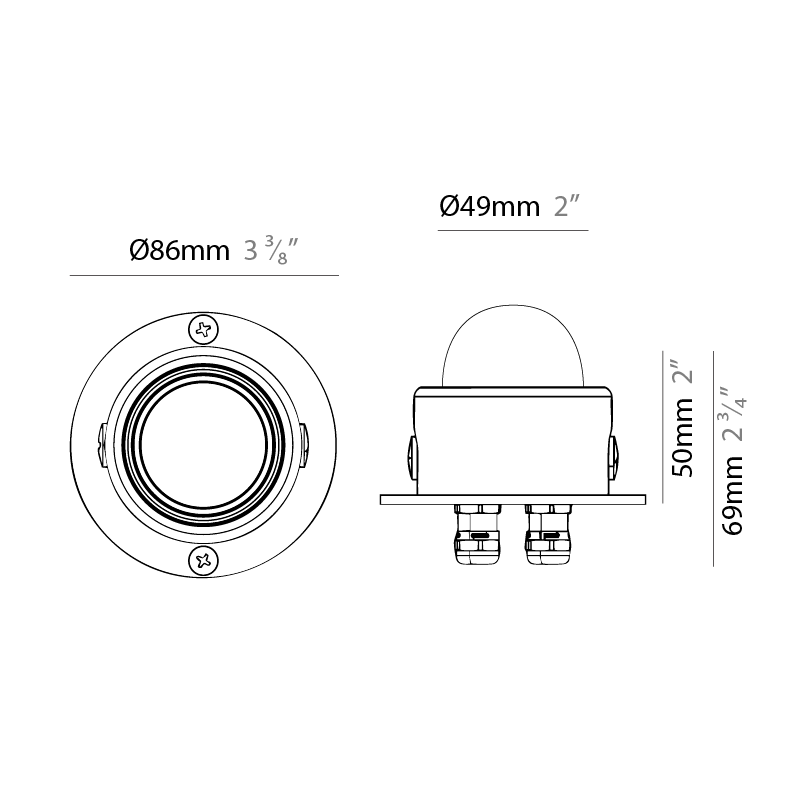 Point by Diamante – 3 3/8″ Recessed, Marker offers high performance and quality material | Zaneen Exterior