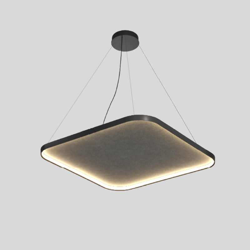 Quantum Silhouette Acoustic by Prolicht – 29 1/2″ x 1 1/8″ Suspension, Acoustic offers LED lighting solutions | Zaneen Architectural