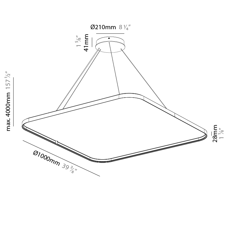 Quantum Silhouette Acoustic by Prolicht – 39 3/8″ x 1 1/8″ Suspension, Acoustic offers LED lighting solutions | Zaneen Architectural / Line art