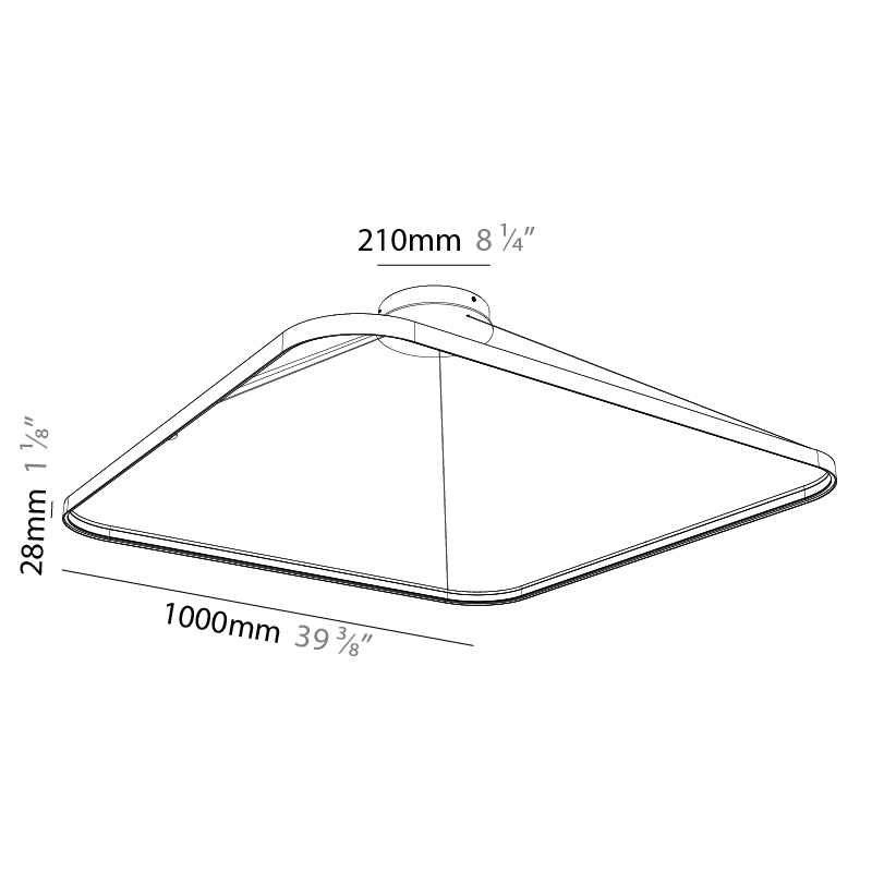 Quantum Silhouette by Prolicht – 39 1/2″ x 1 1/8″ Suspension, Pendant offers LED lighting solutions | Zaneen Architectural / Line art
