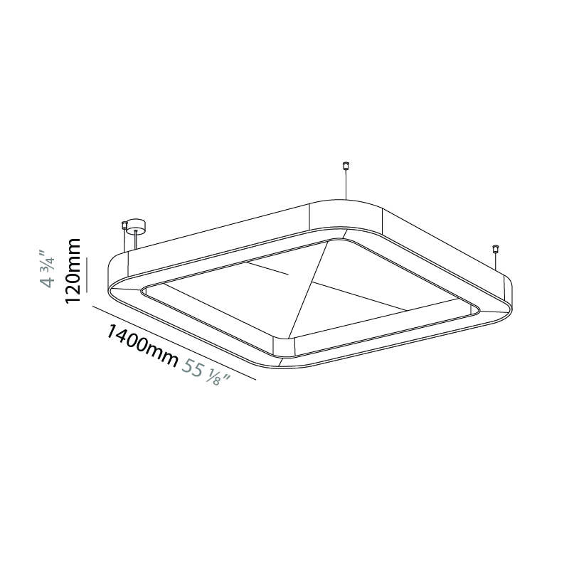 Quantum Acoustic by Prolicht – 55 1/8″ x 4 3/4″ Suspension, Acoustic offers LED lighting solutions | Zaneen Architectural / Line art