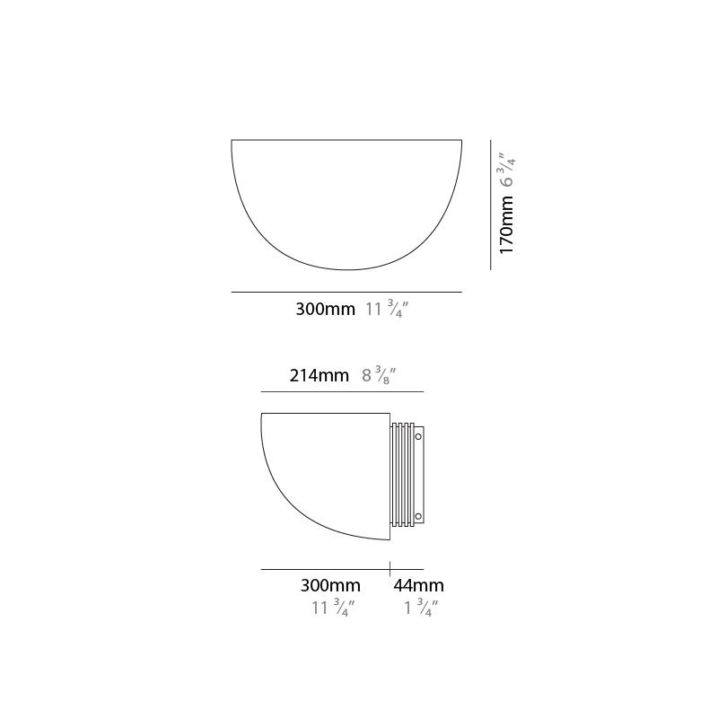 Quarto di Sfera by Side –  x 6 11/16″ Surface, Wall Surface offers high performance and quality material | Zaneen Exterior / Line art
