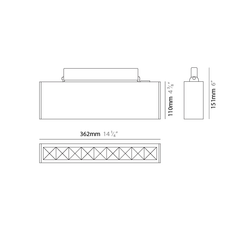 Ruled Linear by Side – 14 1/4″ x 4 5/16″ Surface, Flood offers high performance and quality material | Zaneen Exterior / Line art