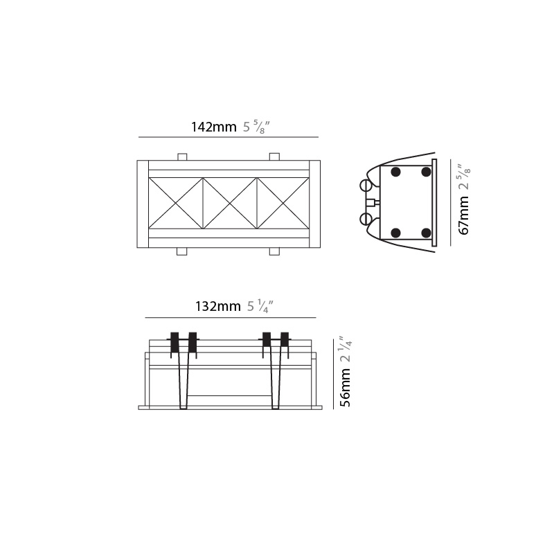 Ruled Linear by Side – 5 9/16″ Recessed, Downlight offers high performance and quality material | Zaneen Exterior / Line art