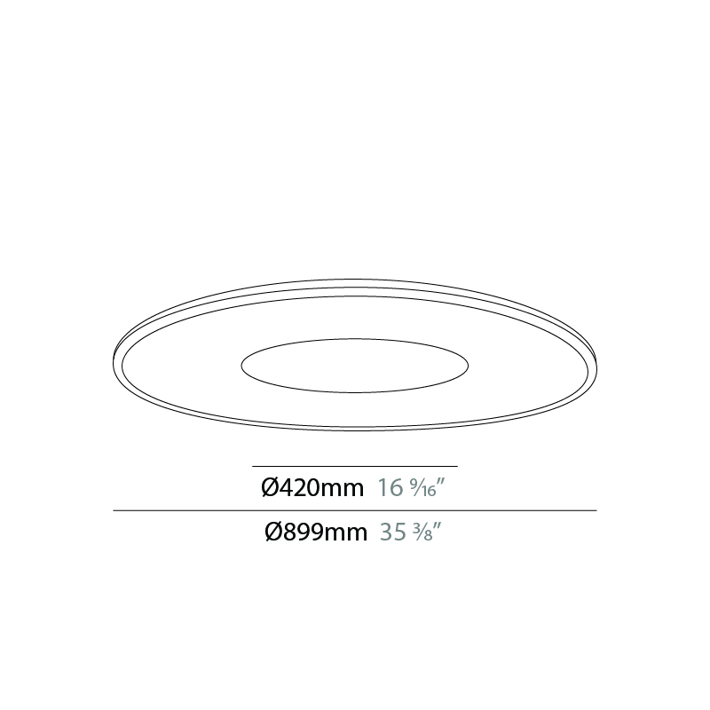 Saturn by Ivela – 35 3/8″ x 3/4″ Surface, Ambient offers LED lighting solutions | Zaneen Architectural