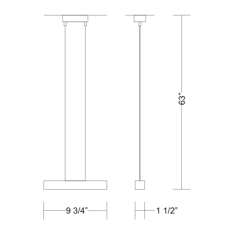 Sera by  – 10″ x 27″ Suspension, Pendant offers quality European interior lighting design | Zaneen Design