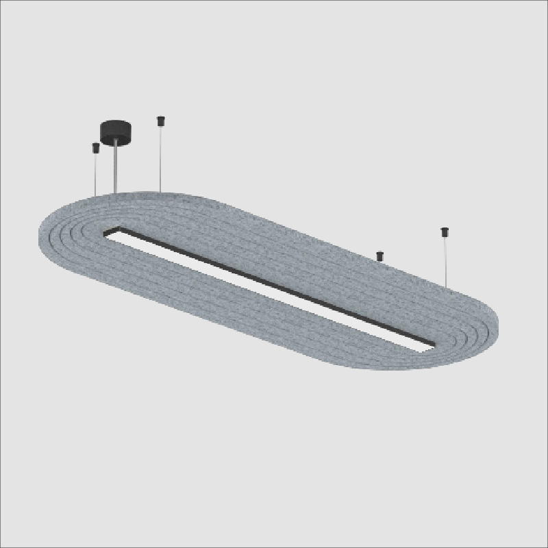Serenii Round by Prolicht – 59 1/2″ x 3 9/16″ Suspension, Acoustic offers LED lighting solutions | Zaneen Architectural