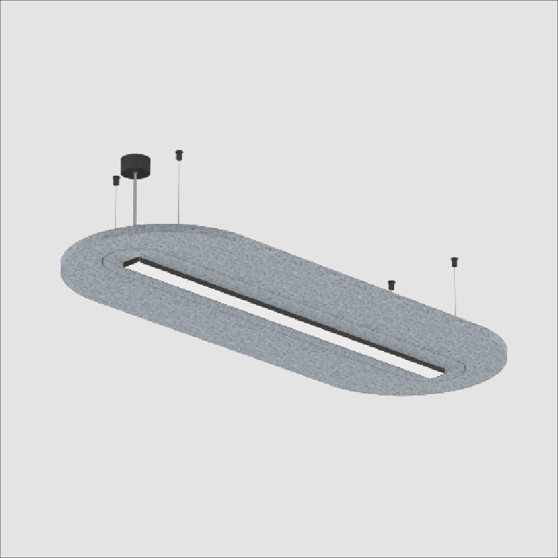 Serenii Round by Prolicht – 59 1/2″ x 3 9/16″ Suspension, Acoustic offers LED lighting solutions | Zaneen Architectural