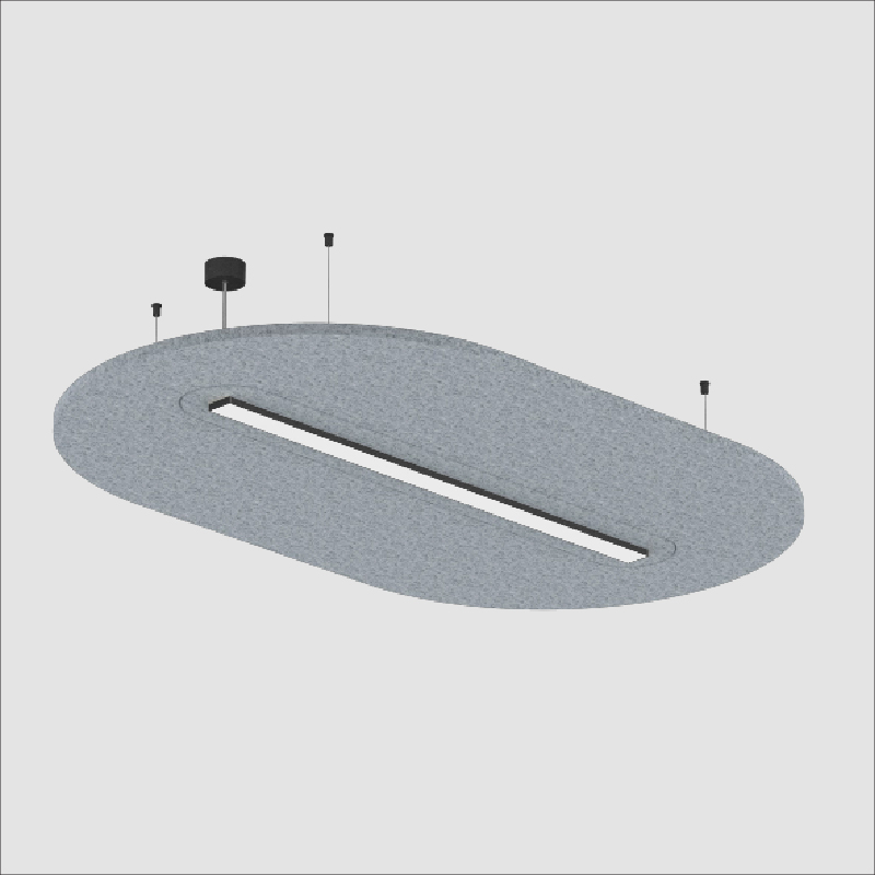 Serenii Round by Prolicht – 67 3/4″ x 3 9/16″ Suspension, Acoustic offers LED lighting solutions | Zaneen Architectural