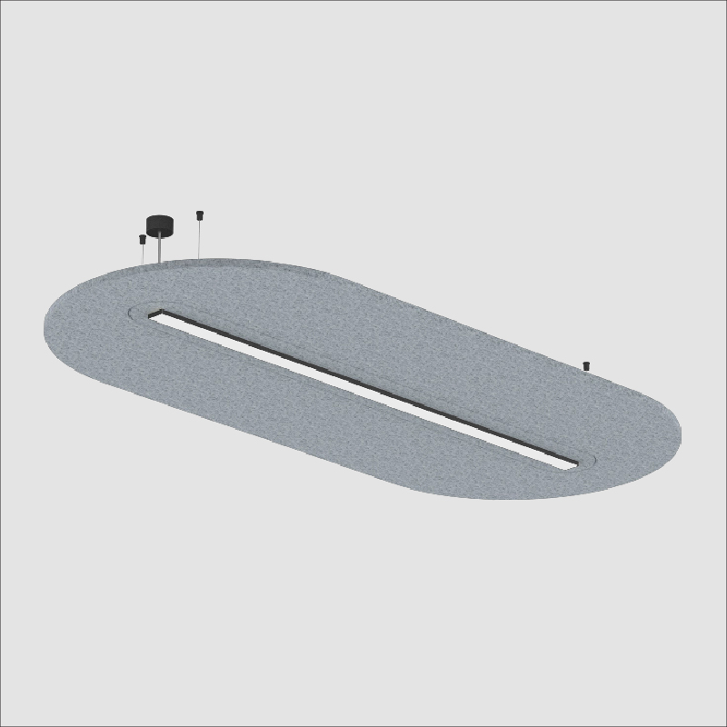 Serenii Round by Prolicht – 91 3/8″ x 3 9/16″ Suspension, Acoustic offers LED lighting solutions | Zaneen Architectural