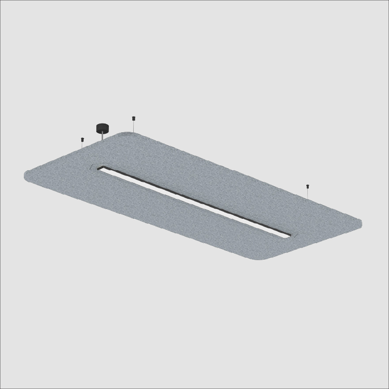 Serenii by Prolicht – 91 3/8″ x 3 9/16″ Suspension, Acoustic offers LED lighting solutions | Zaneen Architectural
