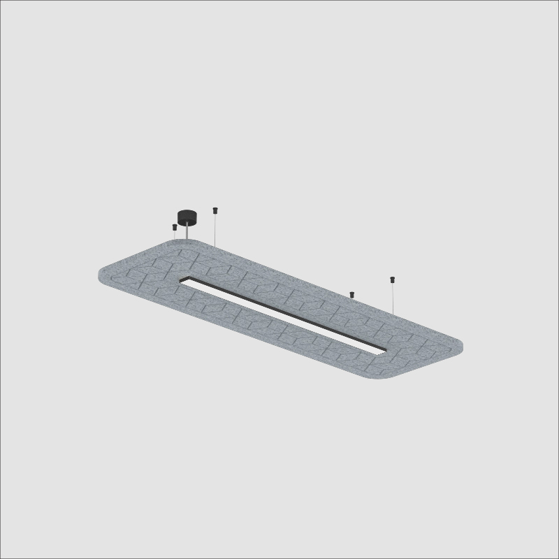 Serenii by Prolicht – 69 3/8″ x 3 9/16″ Suspension, Acoustic offers LED lighting solutions | Zaneen Architectural