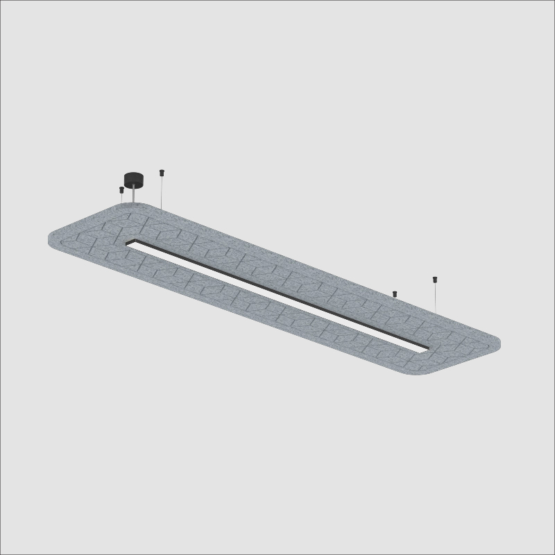 Serenii by Prolicht – 91 3/8″ x 3 9/16″ Suspension, Acoustic offers LED lighting solutions | Zaneen Architectural