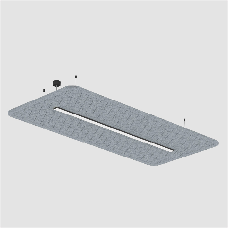 Serenii by Prolicht – 91 3/8″ x 3 9/16″ Suspension, Acoustic offers LED lighting solutions | Zaneen Architectural