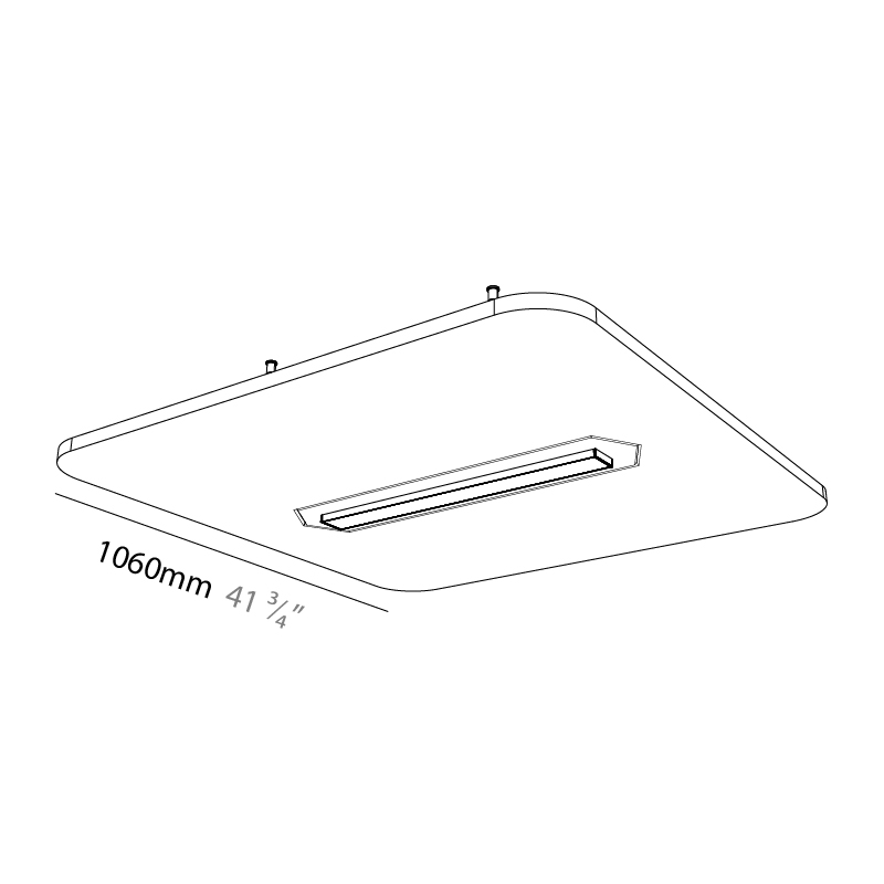 Serenii by Prolicht – 41 3/4″ x 3 9/16″ Suspension, Acoustic offers LED lighting solutions | Zaneen Architectural