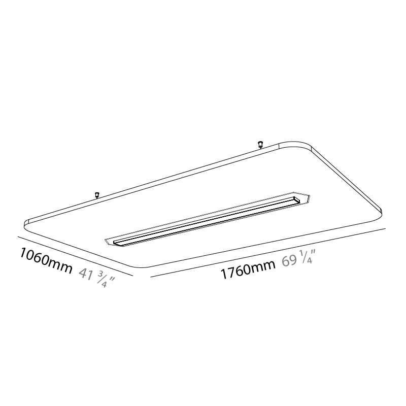 Serenii by Prolicht – 69 1/4″ x 3 9/16″ Suspension, Acoustic offers LED lighting solutions | Zaneen Architectural