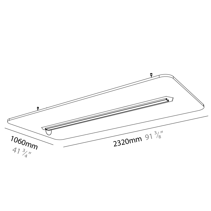 Serenii by Prolicht – 91 3/8″ x 3 9/16″ Suspension, Acoustic offers LED lighting solutions | Zaneen Architectural
