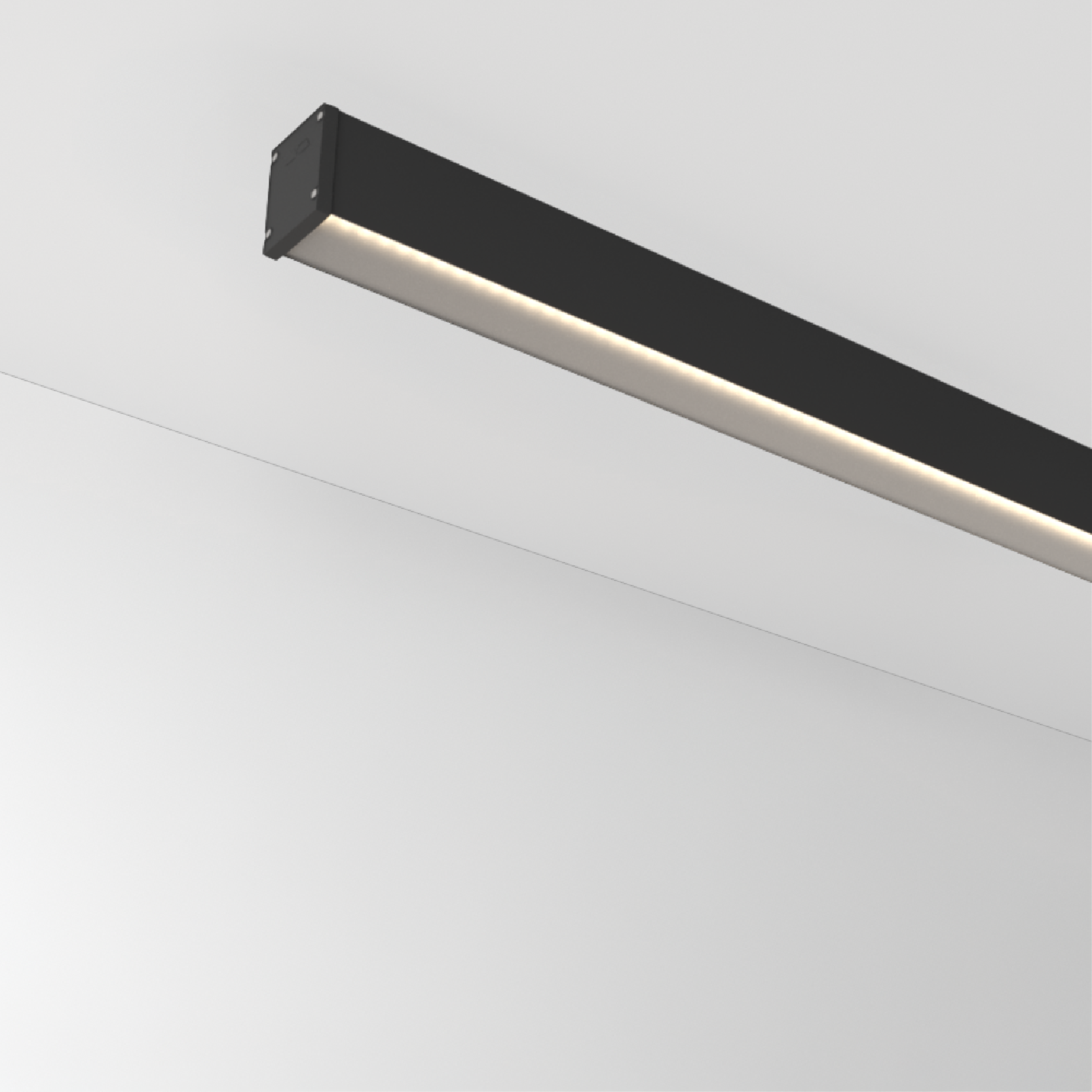 Slider Straight IP54 by Prolicht – 55  1/2″ x 3 1/8″ Surface, Linear Profiles offers LED lighting solutions | Zaneen Architectural